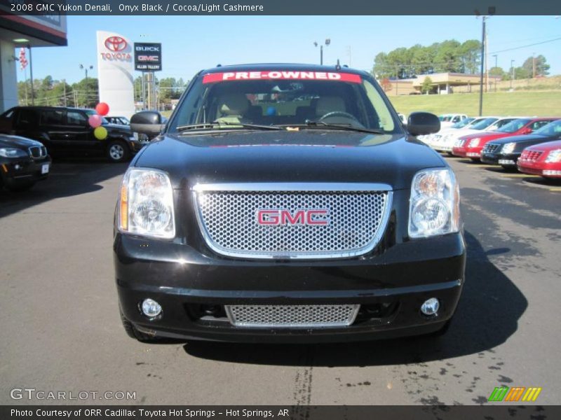 Onyx Black / Cocoa/Light Cashmere 2008 GMC Yukon Denali