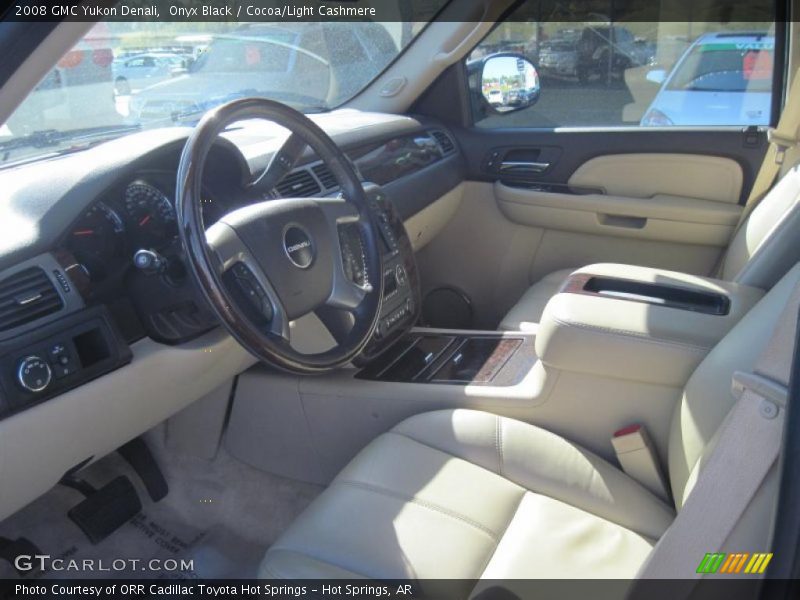 Onyx Black / Cocoa/Light Cashmere 2008 GMC Yukon Denali