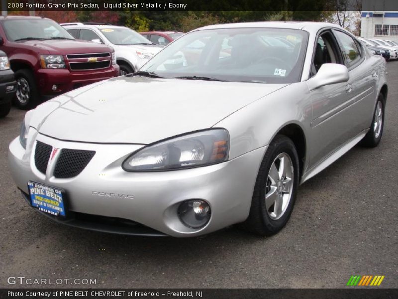 Liquid Silver Metallic / Ebony 2008 Pontiac Grand Prix Sedan