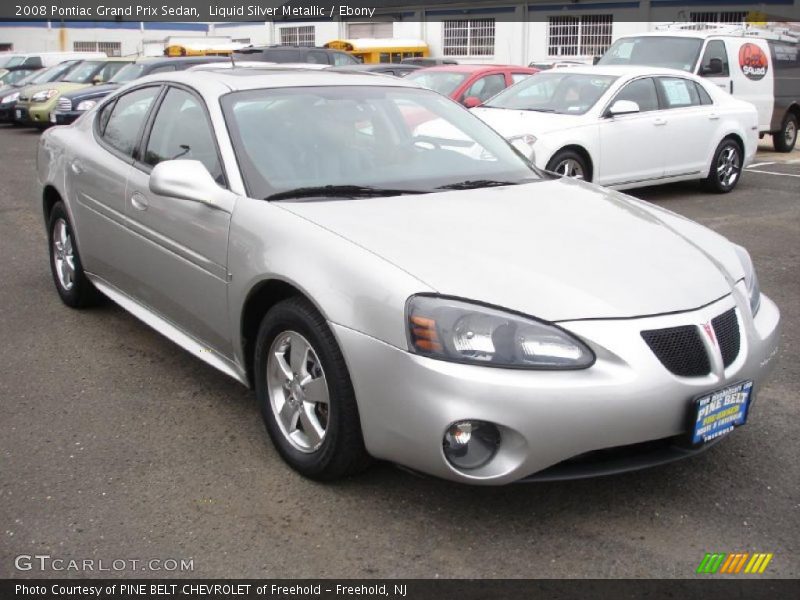 Liquid Silver Metallic / Ebony 2008 Pontiac Grand Prix Sedan