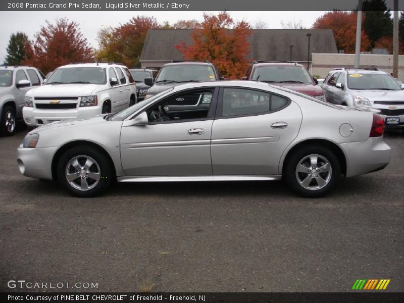 Liquid Silver Metallic / Ebony 2008 Pontiac Grand Prix Sedan