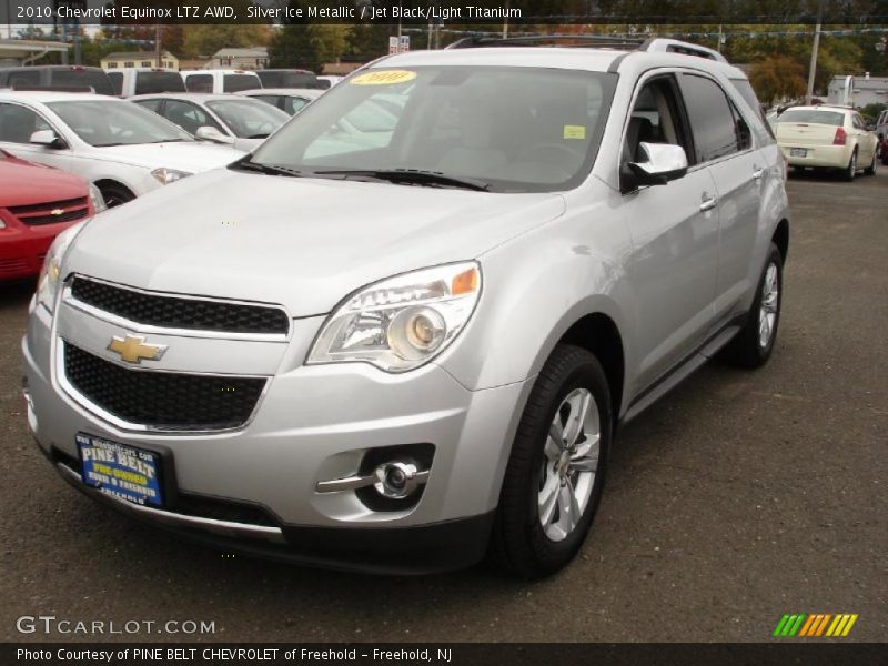 Silver Ice Metallic / Jet Black/Light Titanium 2010 Chevrolet Equinox LTZ AWD