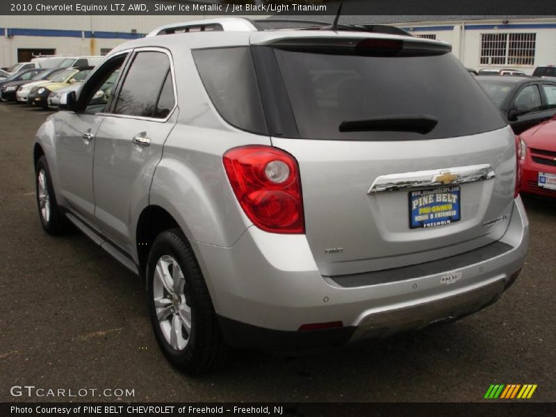 Silver Ice Metallic / Jet Black/Light Titanium 2010 Chevrolet Equinox LTZ AWD