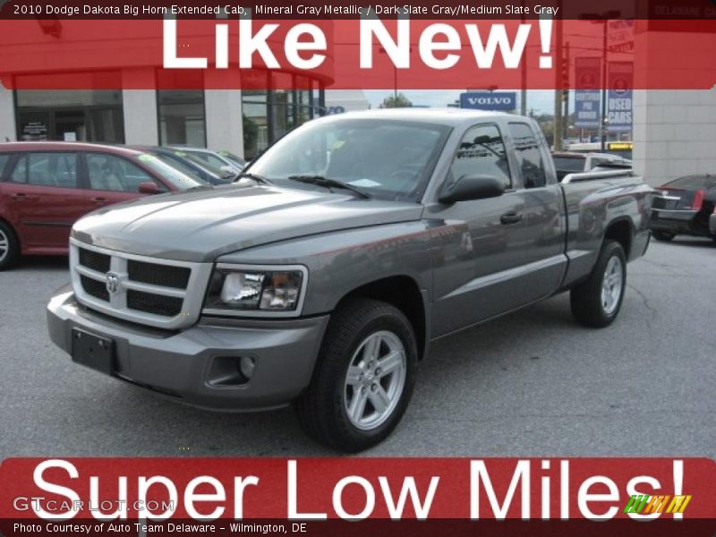 Mineral Gray Metallic / Dark Slate Gray/Medium Slate Gray 2010 Dodge Dakota Big Horn Extended Cab