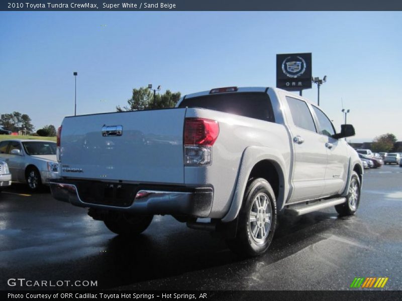 Super White / Sand Beige 2010 Toyota Tundra CrewMax