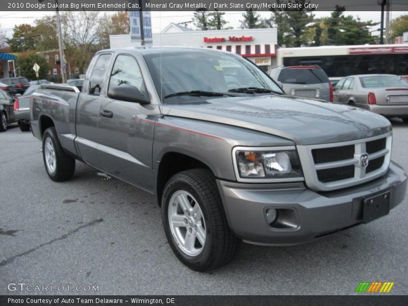 Mineral Gray Metallic / Dark Slate Gray/Medium Slate Gray 2010 Dodge Dakota Big Horn Extended Cab