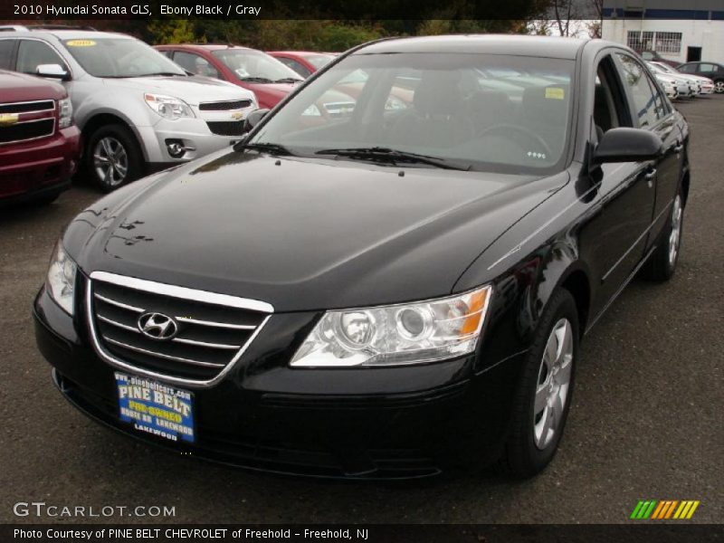 Ebony Black / Gray 2010 Hyundai Sonata GLS