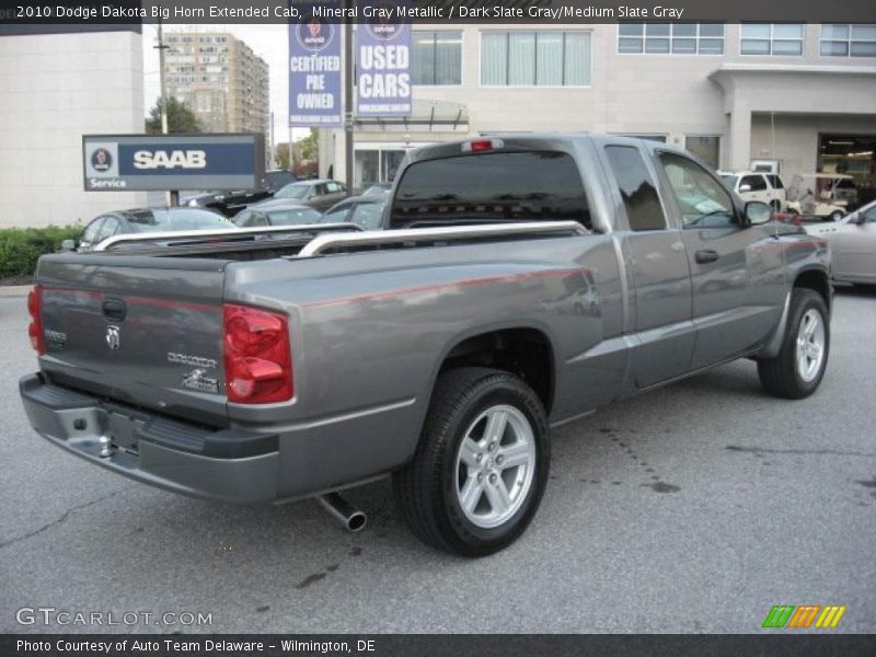 Mineral Gray Metallic / Dark Slate Gray/Medium Slate Gray 2010 Dodge Dakota Big Horn Extended Cab