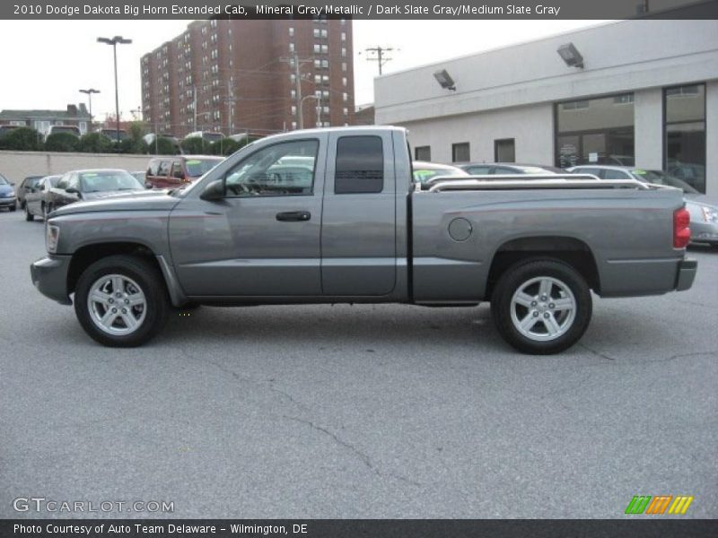 Mineral Gray Metallic / Dark Slate Gray/Medium Slate Gray 2010 Dodge Dakota Big Horn Extended Cab