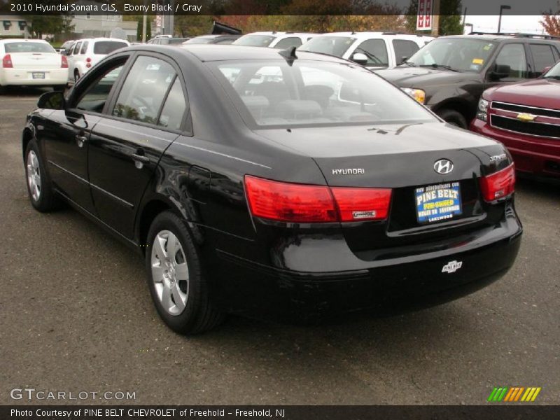 Ebony Black / Gray 2010 Hyundai Sonata GLS
