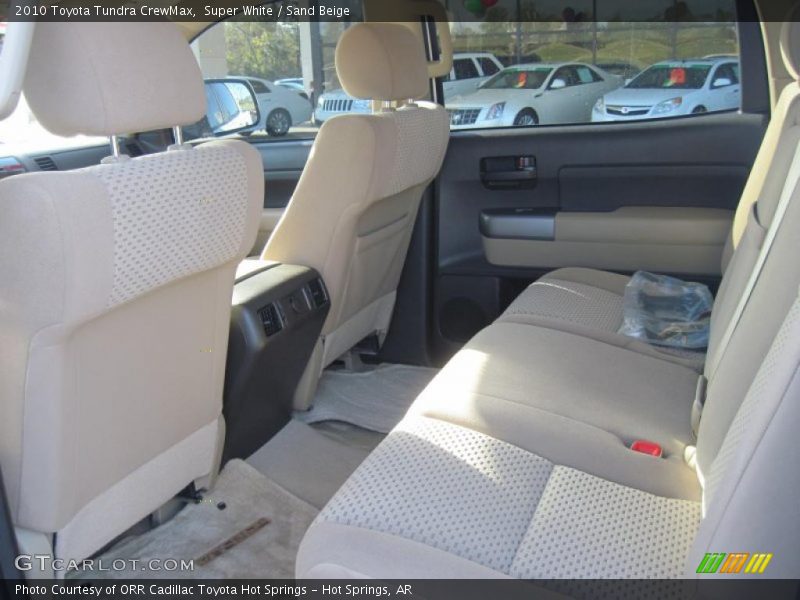 Super White / Sand Beige 2010 Toyota Tundra CrewMax