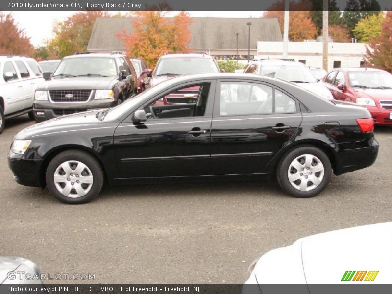 Ebony Black / Gray 2010 Hyundai Sonata GLS