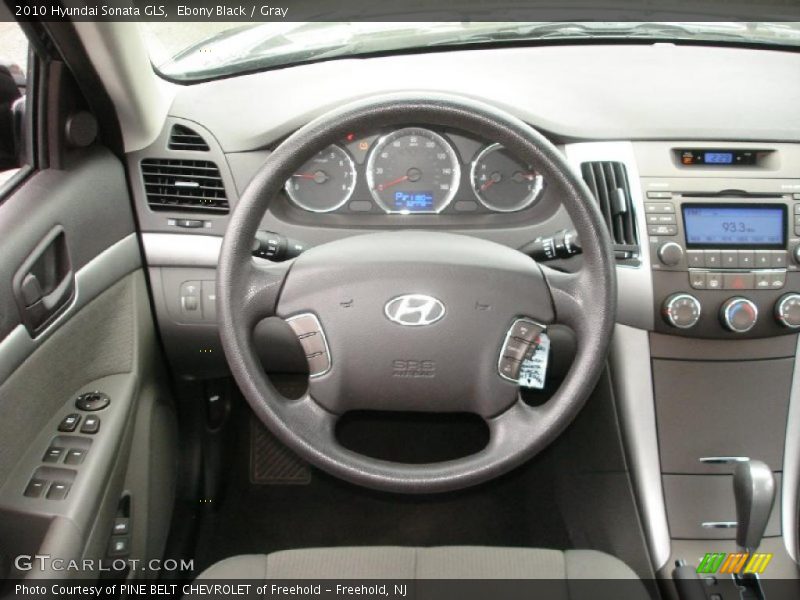 Ebony Black / Gray 2010 Hyundai Sonata GLS