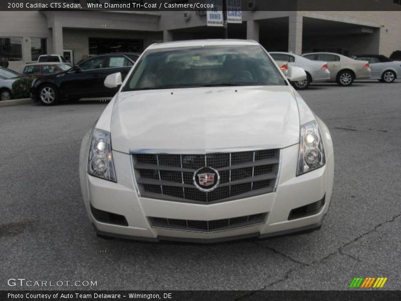 White Diamond Tri-Coat / Cashmere/Cocoa 2008 Cadillac CTS Sedan