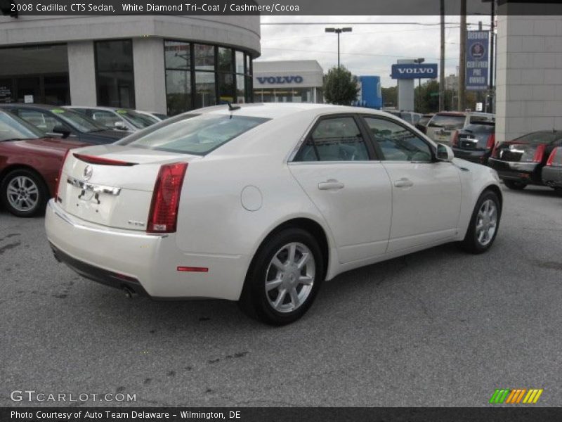 White Diamond Tri-Coat / Cashmere/Cocoa 2008 Cadillac CTS Sedan