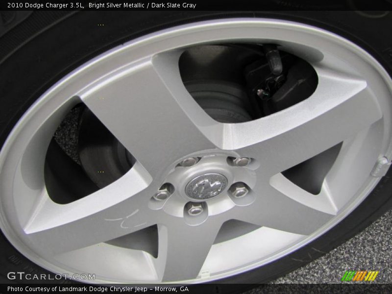 Bright Silver Metallic / Dark Slate Gray 2010 Dodge Charger 3.5L