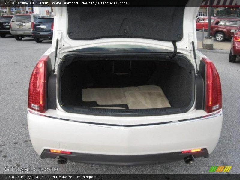 White Diamond Tri-Coat / Cashmere/Cocoa 2008 Cadillac CTS Sedan