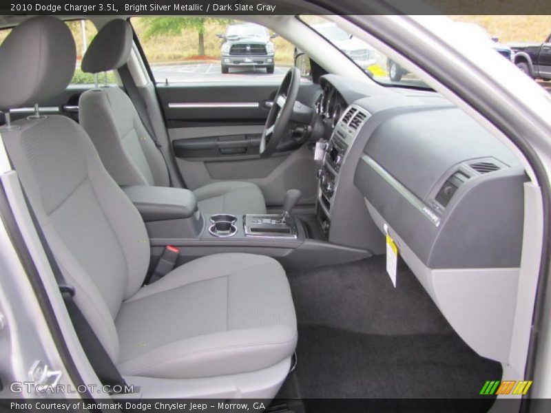Bright Silver Metallic / Dark Slate Gray 2010 Dodge Charger 3.5L