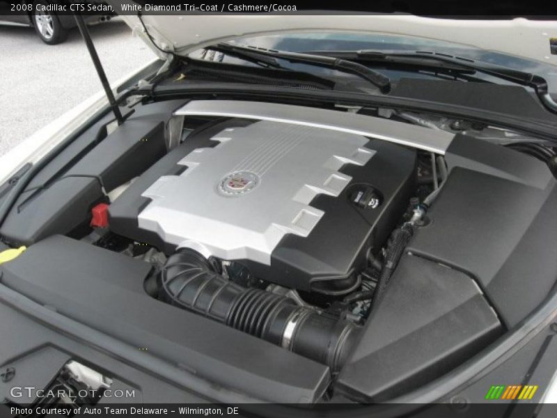 White Diamond Tri-Coat / Cashmere/Cocoa 2008 Cadillac CTS Sedan