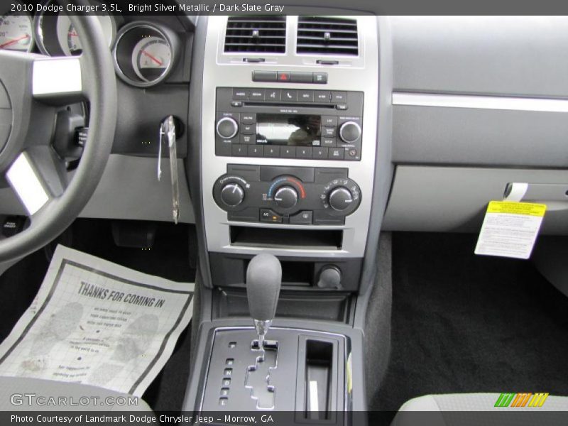 Bright Silver Metallic / Dark Slate Gray 2010 Dodge Charger 3.5L