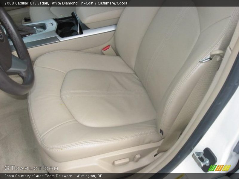 White Diamond Tri-Coat / Cashmere/Cocoa 2008 Cadillac CTS Sedan