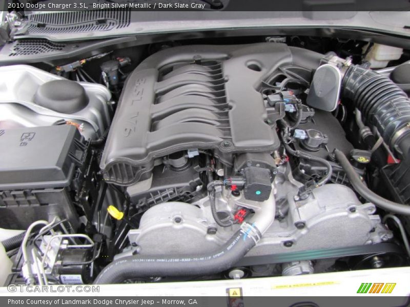 Bright Silver Metallic / Dark Slate Gray 2010 Dodge Charger 3.5L