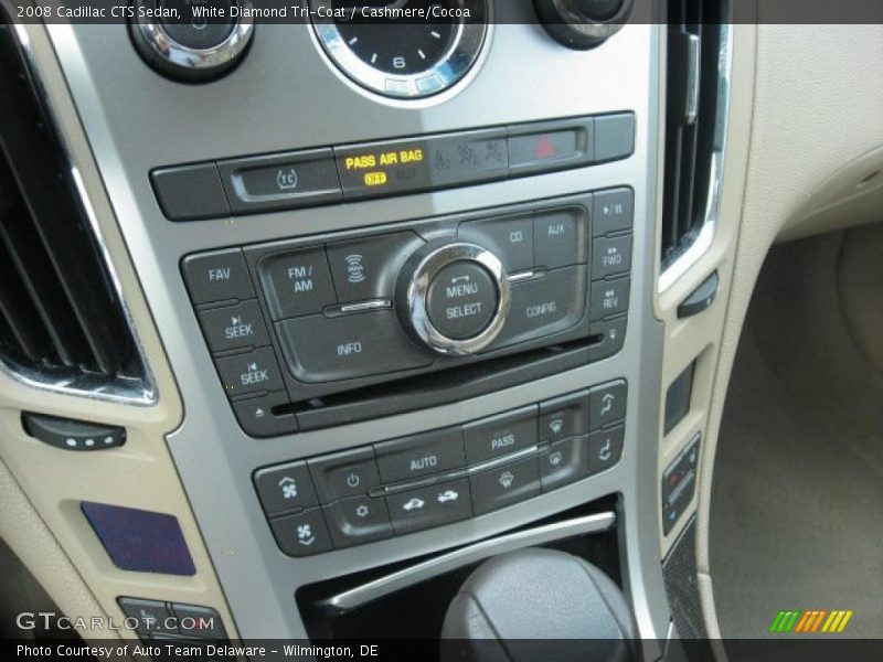 White Diamond Tri-Coat / Cashmere/Cocoa 2008 Cadillac CTS Sedan