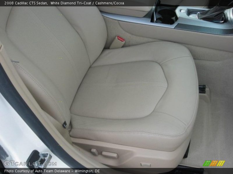 White Diamond Tri-Coat / Cashmere/Cocoa 2008 Cadillac CTS Sedan