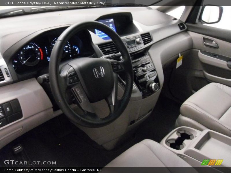 Alabaster Silver Metallic / Gray 2011 Honda Odyssey EX-L