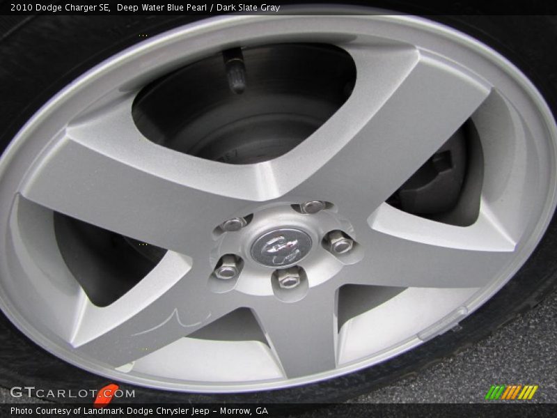 Deep Water Blue Pearl / Dark Slate Gray 2010 Dodge Charger SE