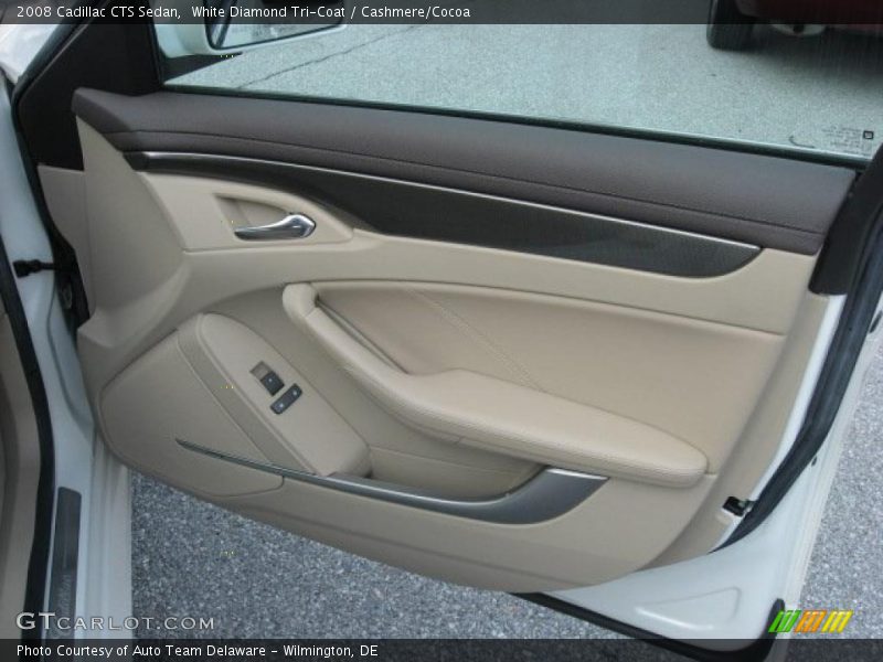 White Diamond Tri-Coat / Cashmere/Cocoa 2008 Cadillac CTS Sedan