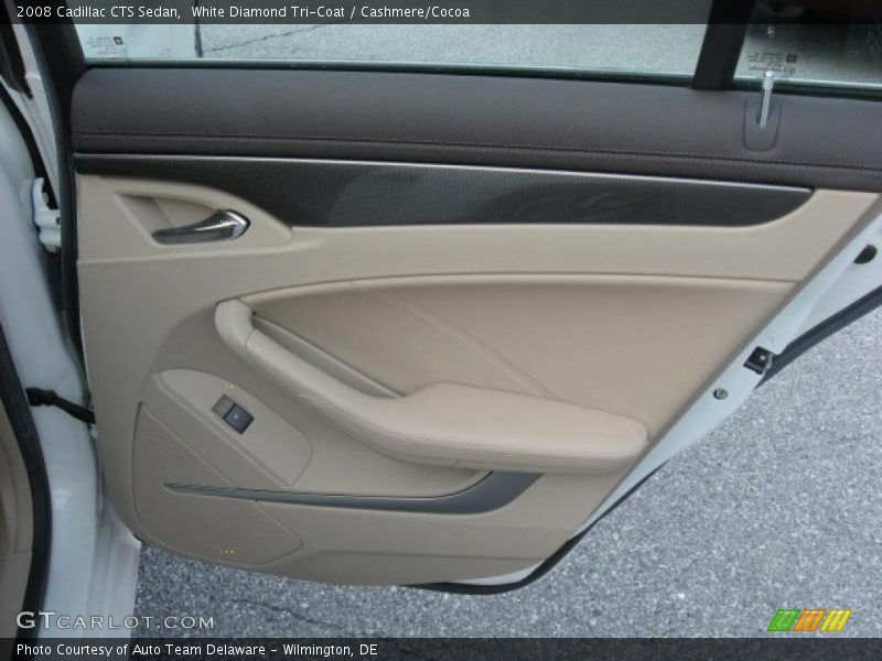 White Diamond Tri-Coat / Cashmere/Cocoa 2008 Cadillac CTS Sedan