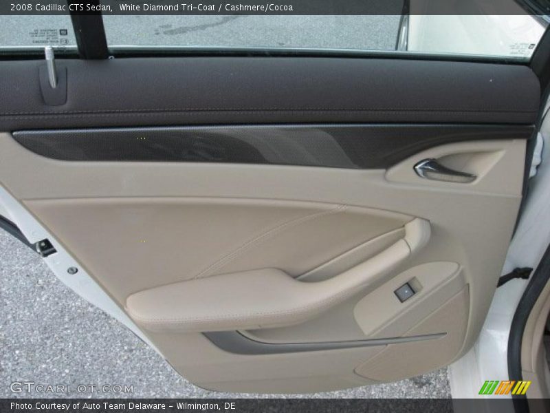 White Diamond Tri-Coat / Cashmere/Cocoa 2008 Cadillac CTS Sedan