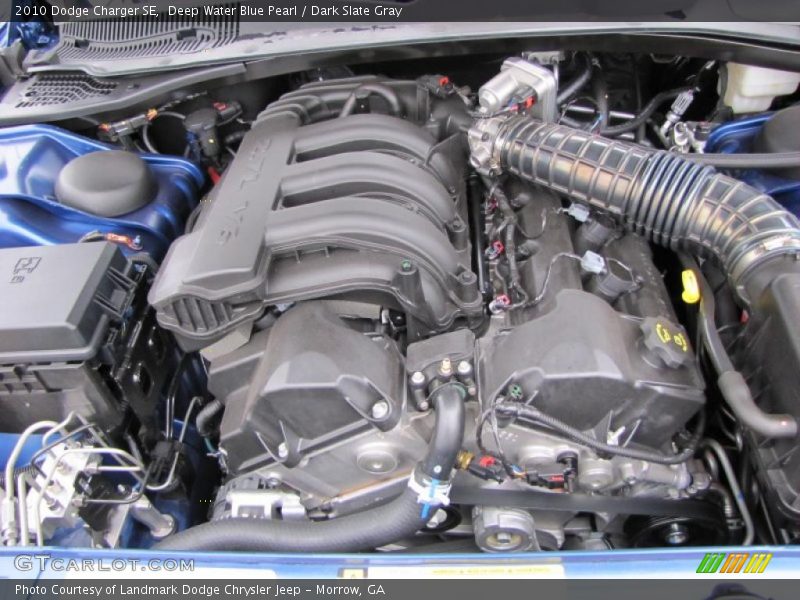 Deep Water Blue Pearl / Dark Slate Gray 2010 Dodge Charger SE