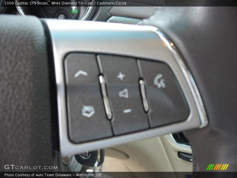 White Diamond Tri-Coat / Cashmere/Cocoa 2008 Cadillac CTS Sedan