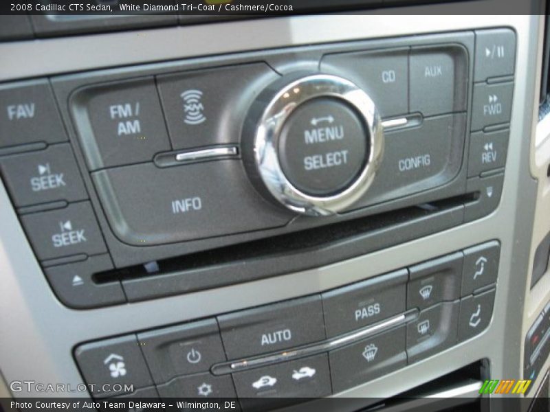 White Diamond Tri-Coat / Cashmere/Cocoa 2008 Cadillac CTS Sedan