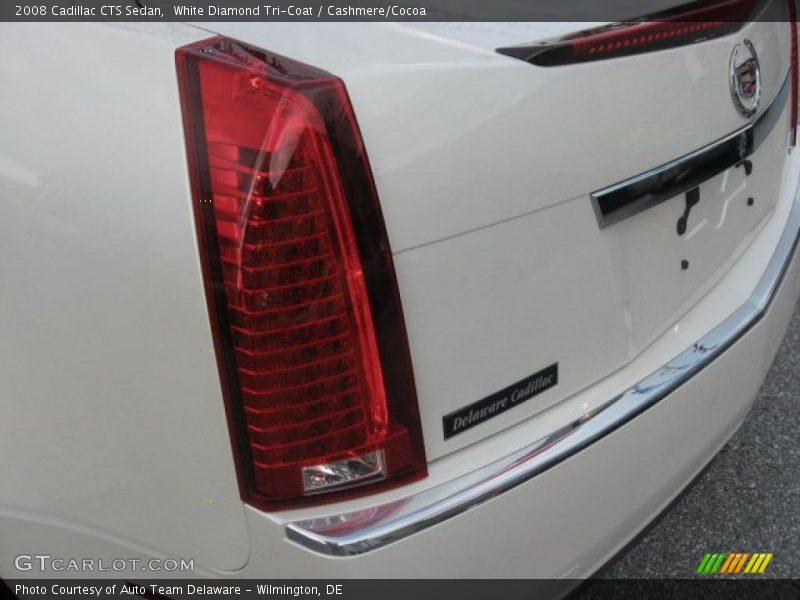 White Diamond Tri-Coat / Cashmere/Cocoa 2008 Cadillac CTS Sedan