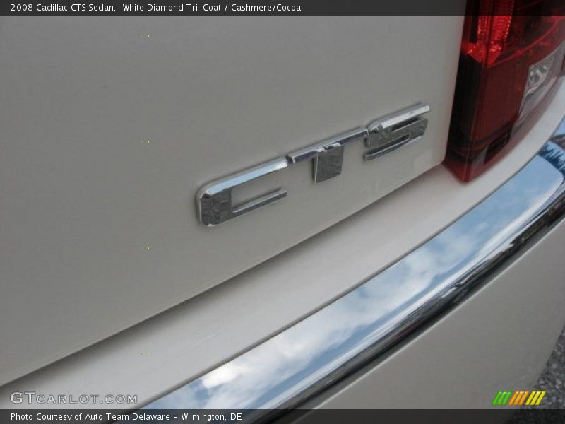 White Diamond Tri-Coat / Cashmere/Cocoa 2008 Cadillac CTS Sedan