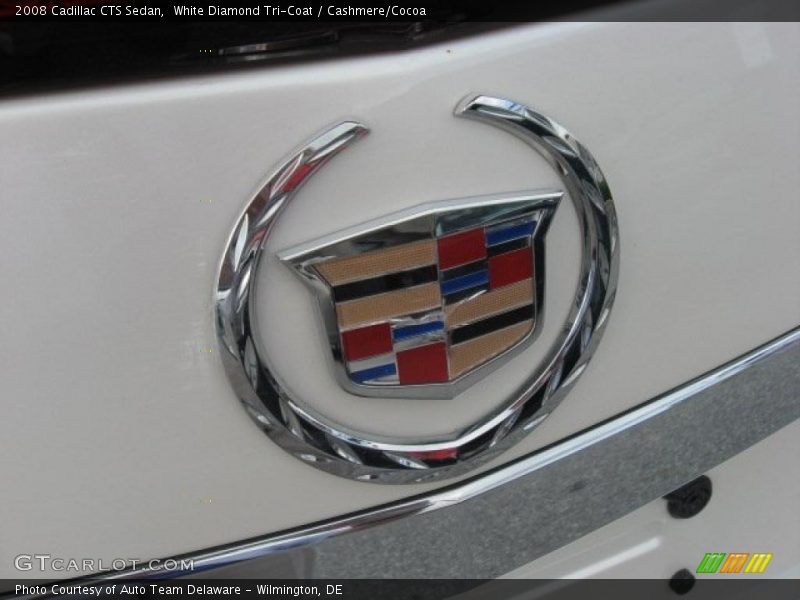 White Diamond Tri-Coat / Cashmere/Cocoa 2008 Cadillac CTS Sedan