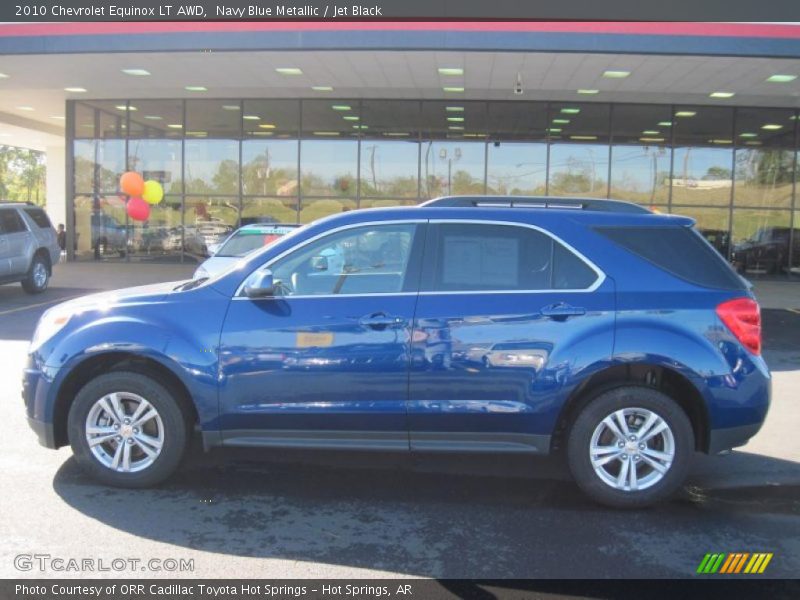 Navy Blue Metallic / Jet Black 2010 Chevrolet Equinox LT AWD