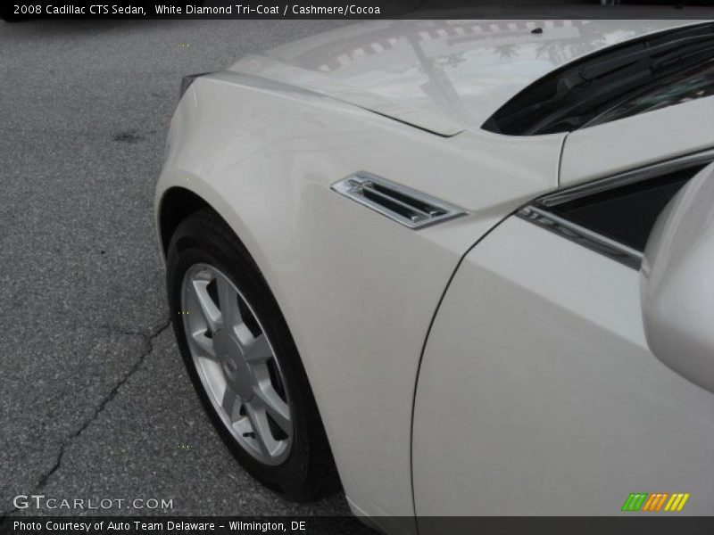 White Diamond Tri-Coat / Cashmere/Cocoa 2008 Cadillac CTS Sedan