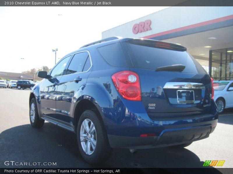 Navy Blue Metallic / Jet Black 2010 Chevrolet Equinox LT AWD