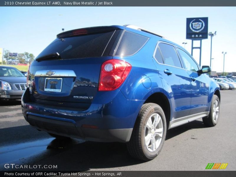 Navy Blue Metallic / Jet Black 2010 Chevrolet Equinox LT AWD