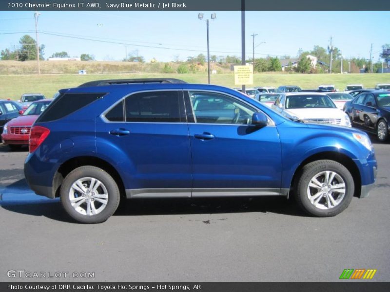 Navy Blue Metallic / Jet Black 2010 Chevrolet Equinox LT AWD