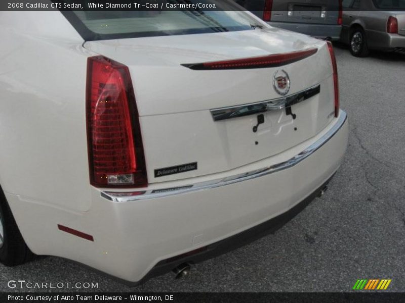 White Diamond Tri-Coat / Cashmere/Cocoa 2008 Cadillac CTS Sedan