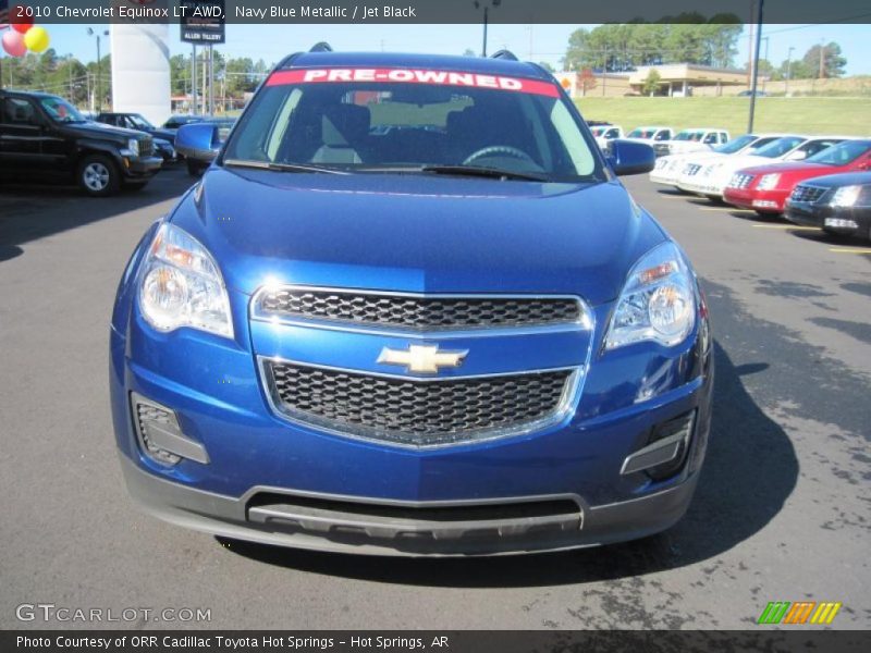 Navy Blue Metallic / Jet Black 2010 Chevrolet Equinox LT AWD