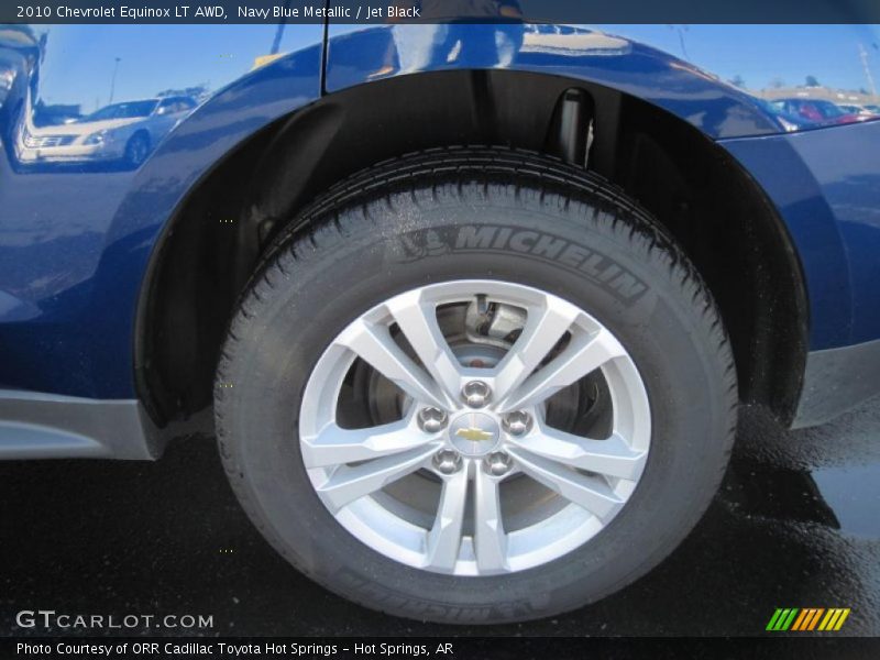 Navy Blue Metallic / Jet Black 2010 Chevrolet Equinox LT AWD