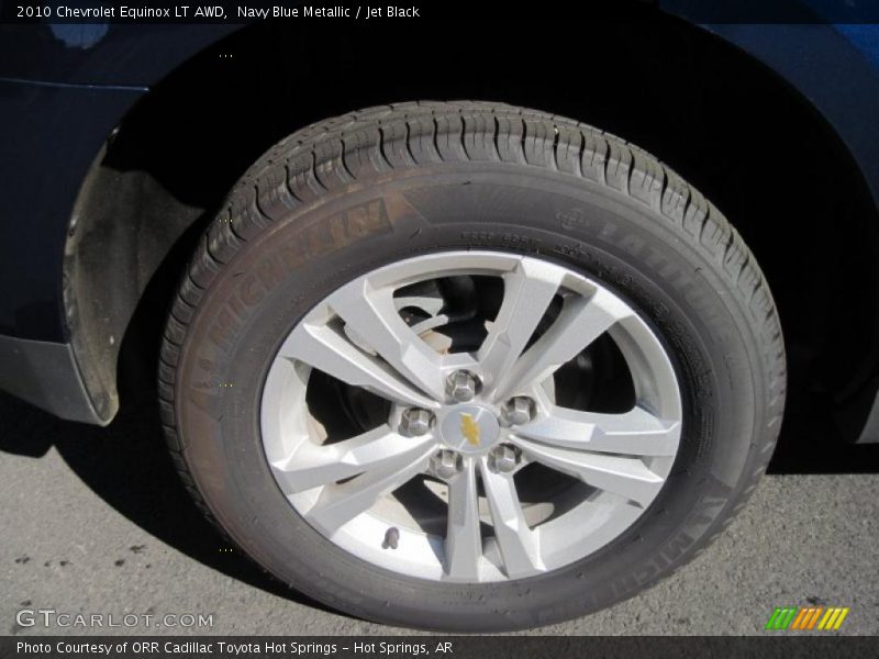 Navy Blue Metallic / Jet Black 2010 Chevrolet Equinox LT AWD