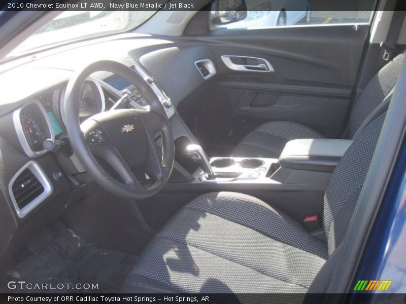 Navy Blue Metallic / Jet Black 2010 Chevrolet Equinox LT AWD