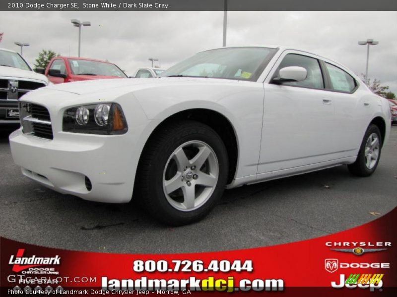 Stone White / Dark Slate Gray 2010 Dodge Charger SE